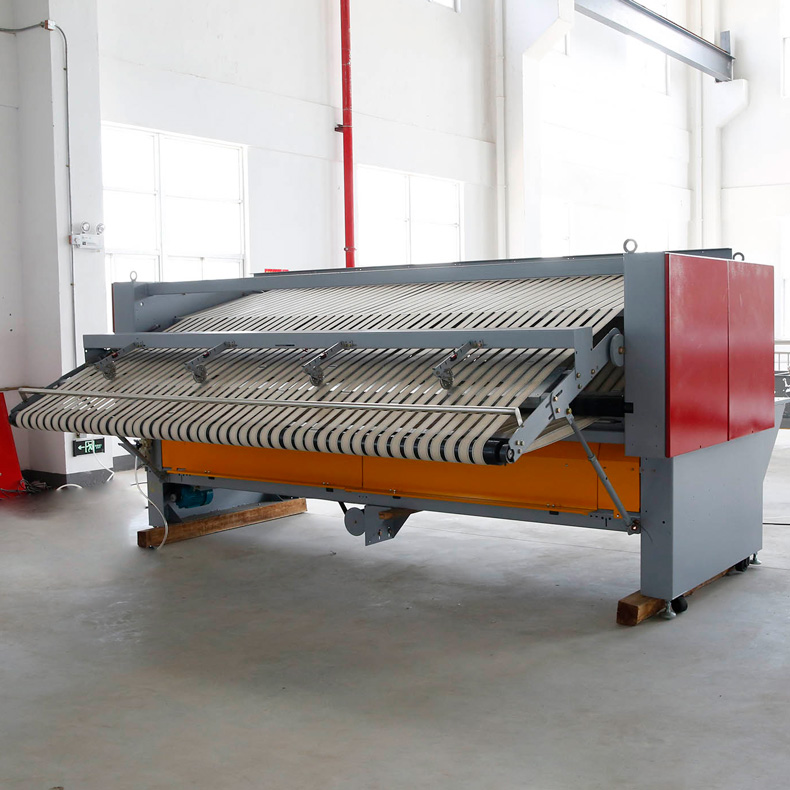 
		酒店洗衣房布草折叠机若何装置？
		